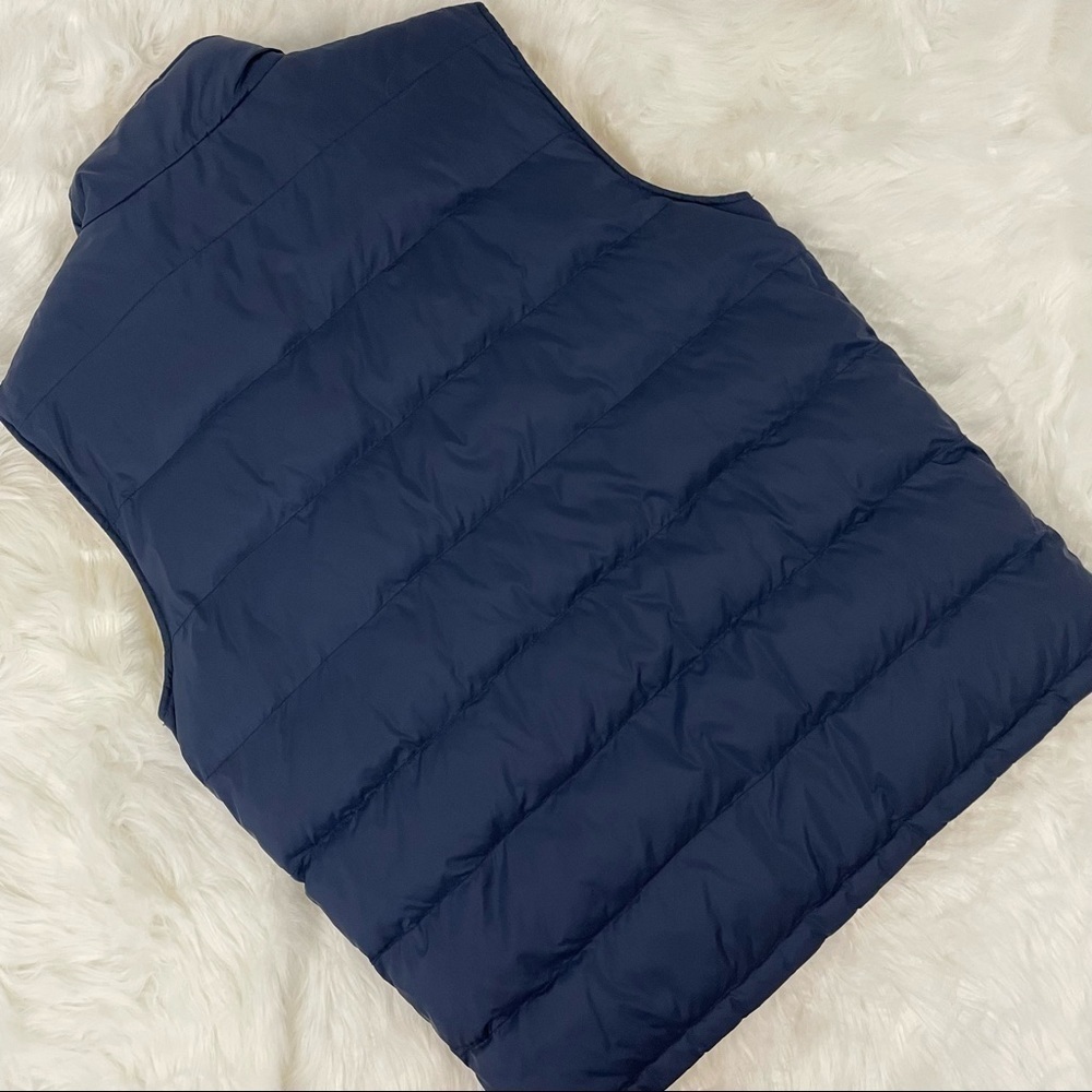 Vintage Tommy Hilfiger Reversible Puffer Vest, Blue/Yellow, Size LG - Picture 2 of 6